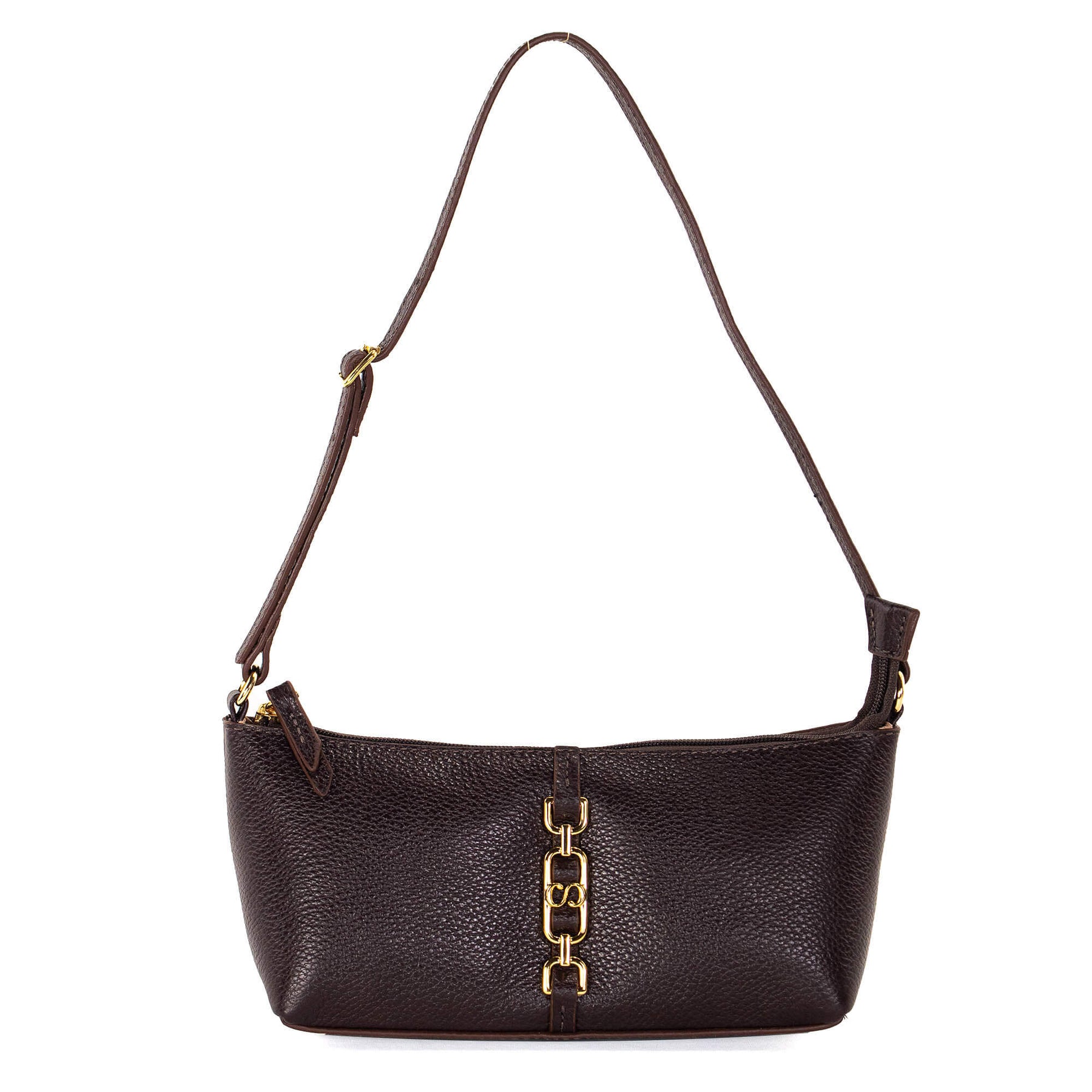 Bolsa de Ombro de Couro Jully