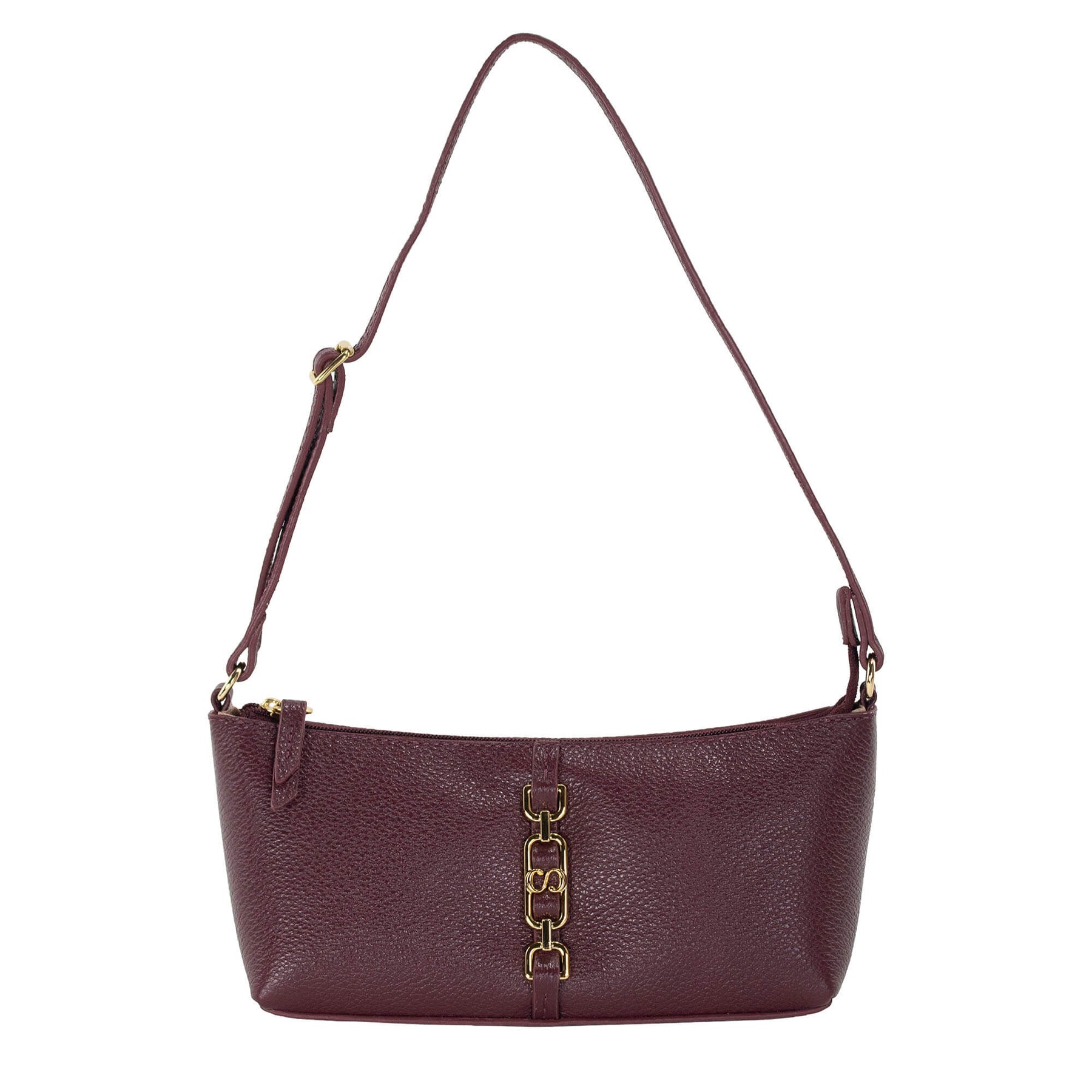 Bolsa de Ombro de Couro Jully