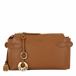 Bolsa Crossbody de couro Havana