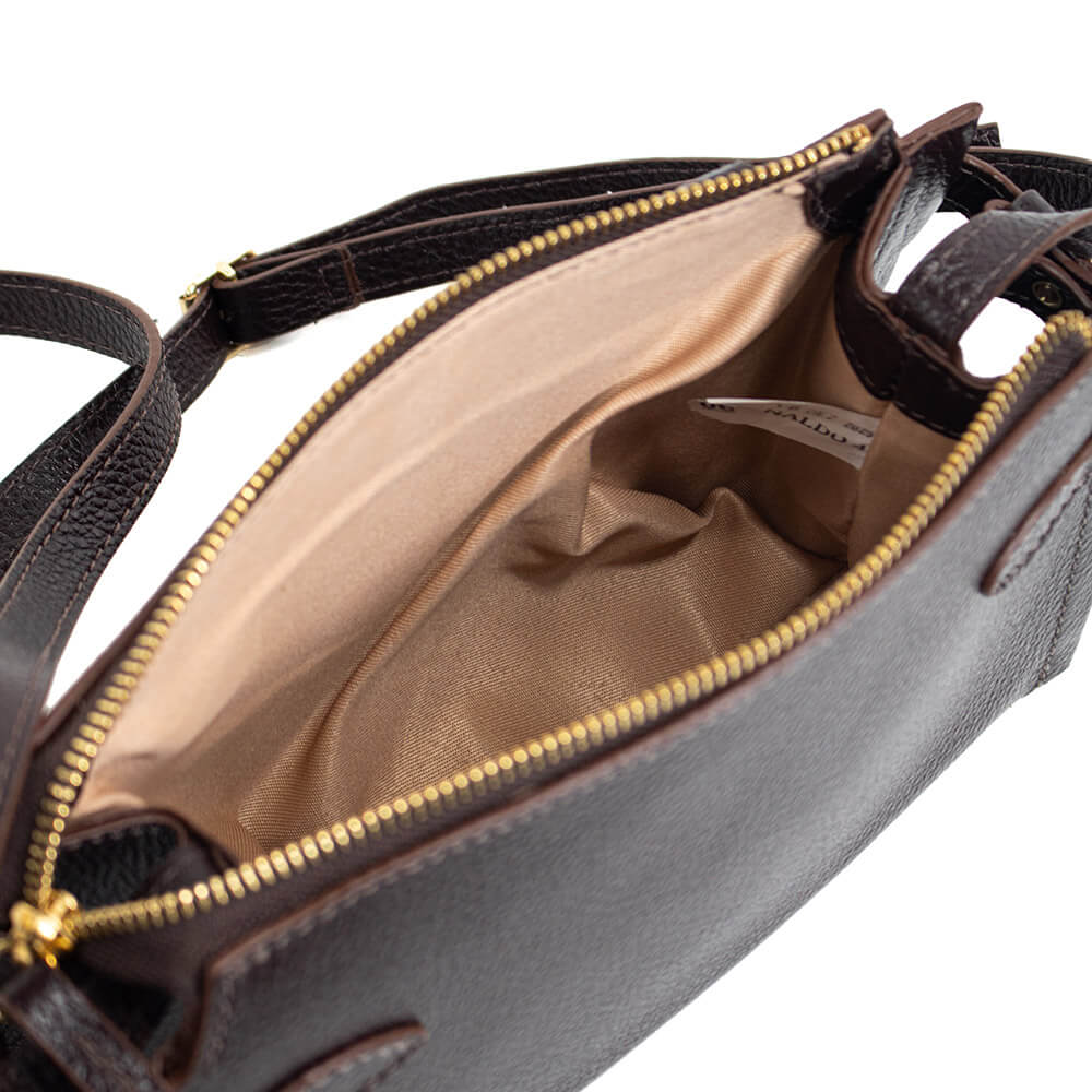Bolsa Crossbody de couro Havana