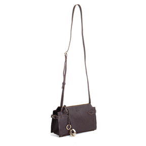 Bolsa Crossbody de couro Havana