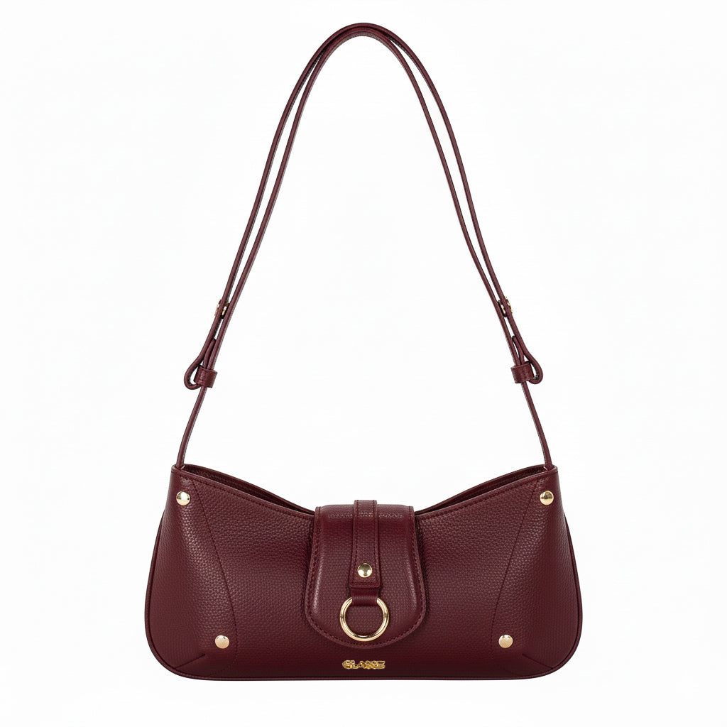 Bolsa de Ombro de Couro Diana