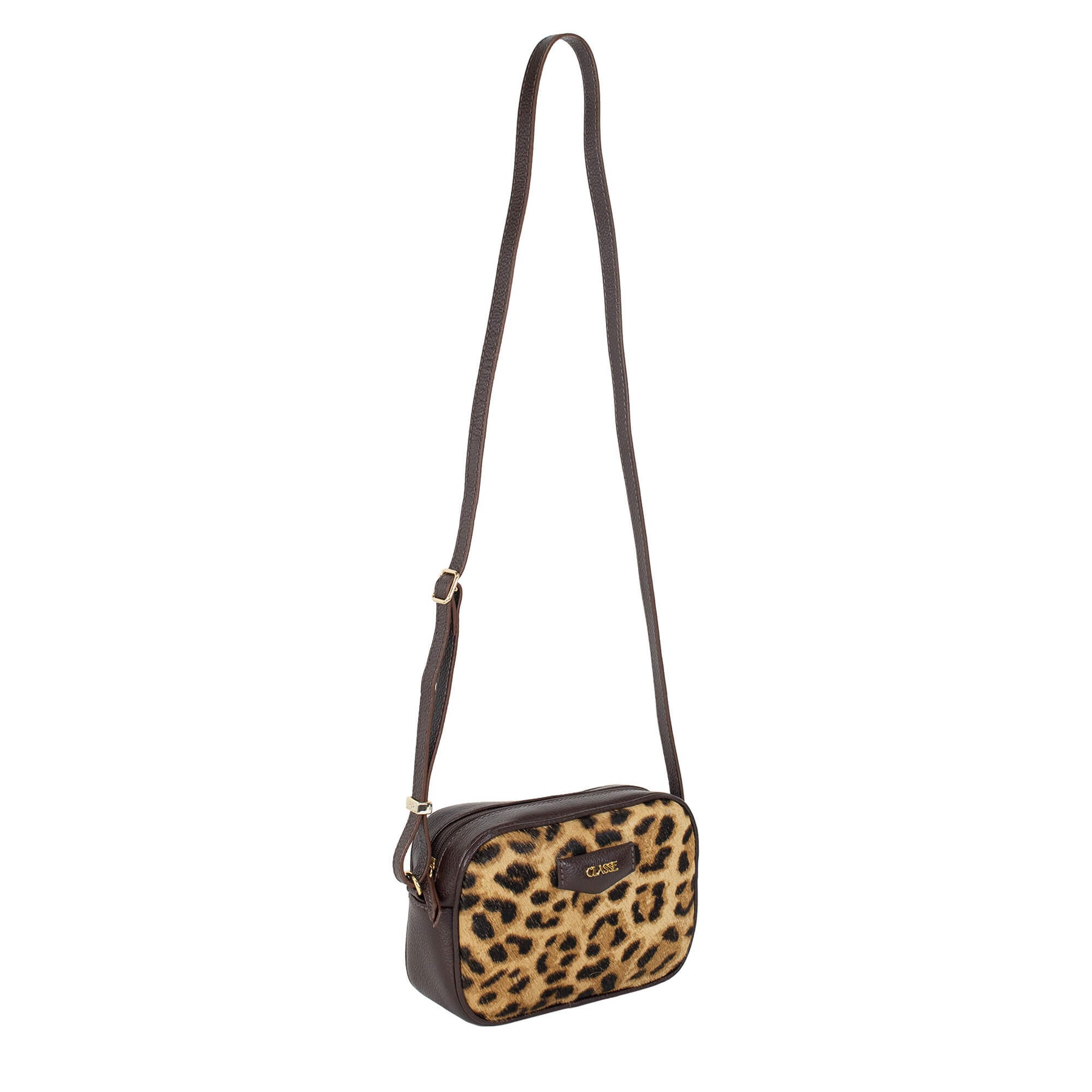 Bolsa Camera Bag de Couro Estampa Animal - Tate