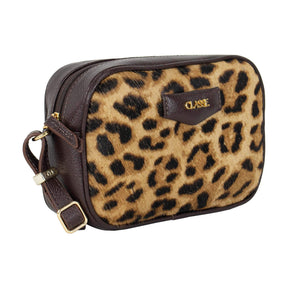 Bolsa Camera Bag de Couro Estampa Animal - Tate