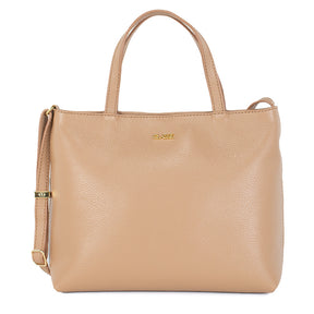 Bolsa Tote Bag de Couro Liso - Tanara