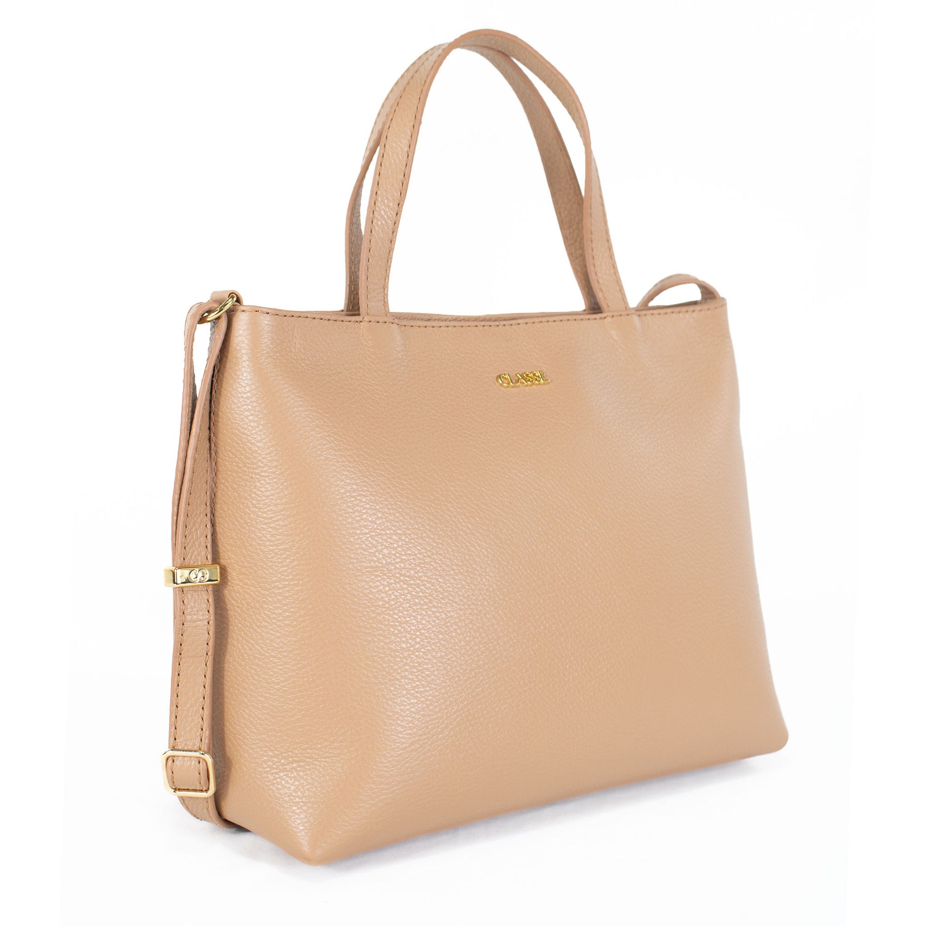 Bolsa Tote Bag de Couro Liso - Tanara