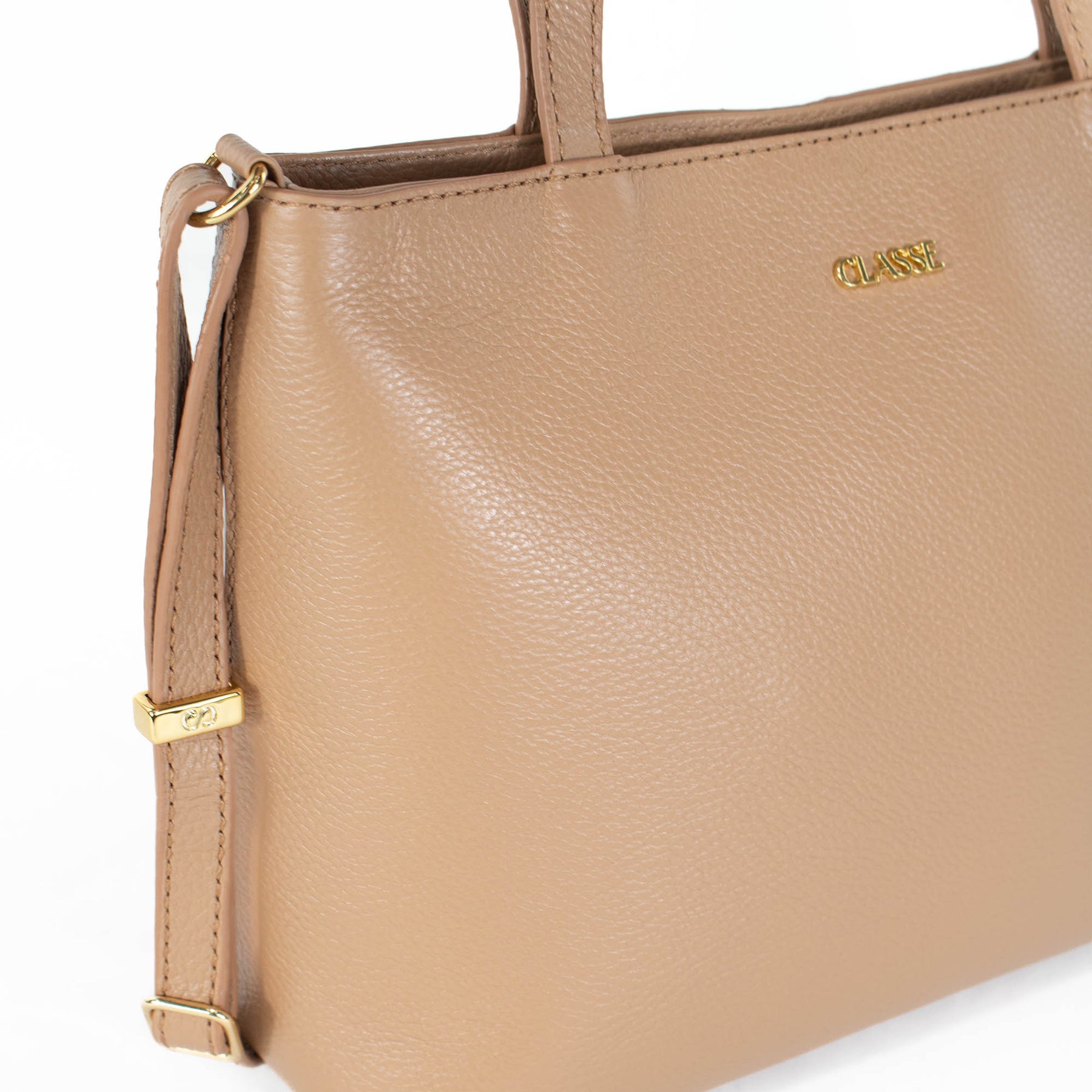 Bolsa Tote Bag de Couro Liso - Tanara
