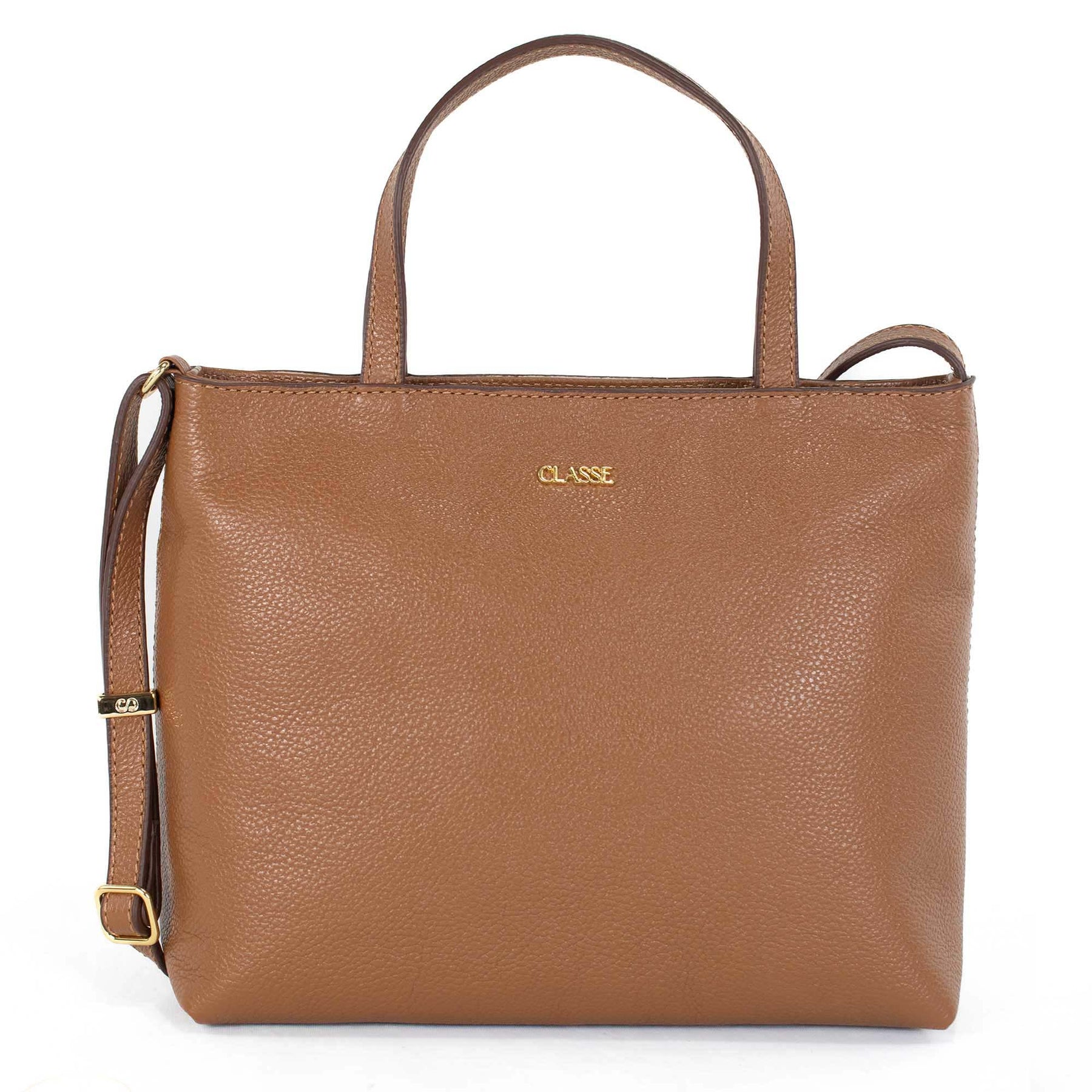 Bolsa Tote Bag de Couro Liso - Tanara