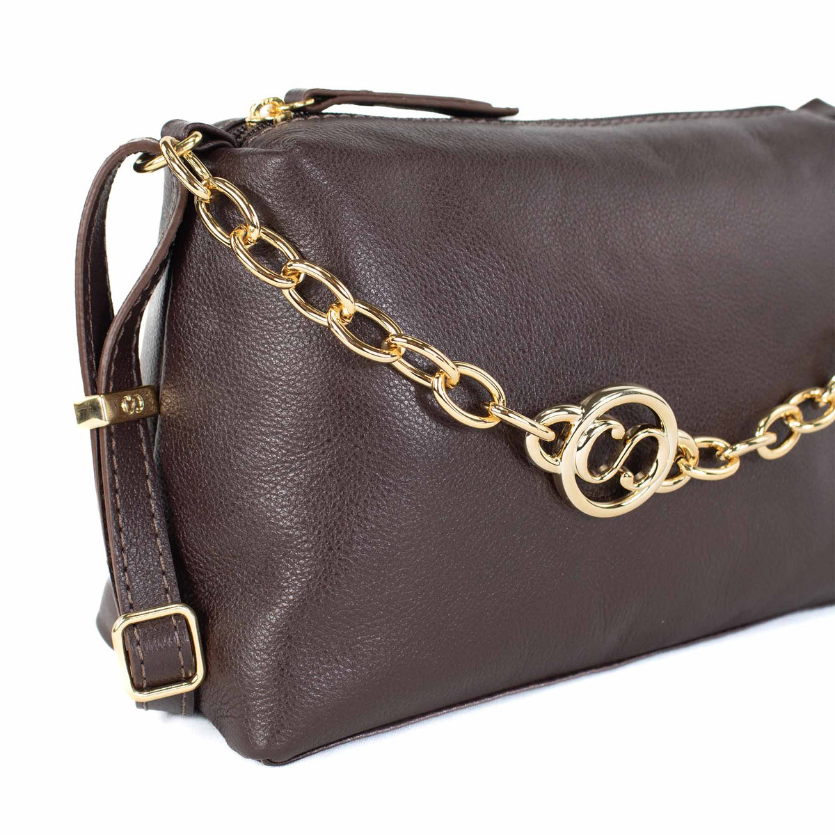 Bolsa de Couro Crossbody - Rebecca