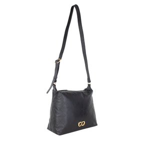 Bolsa de Couro Crossbody Belle