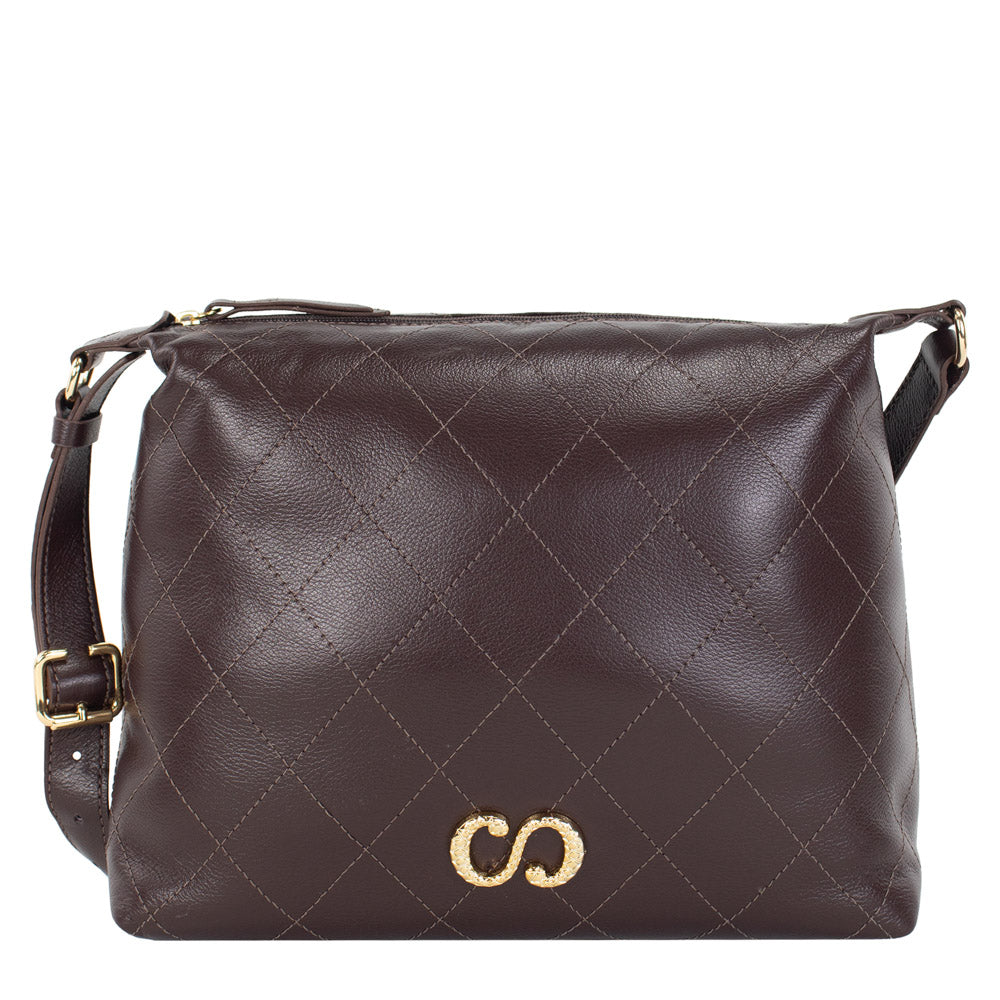 Bolsa de Couro Crossbody Belle