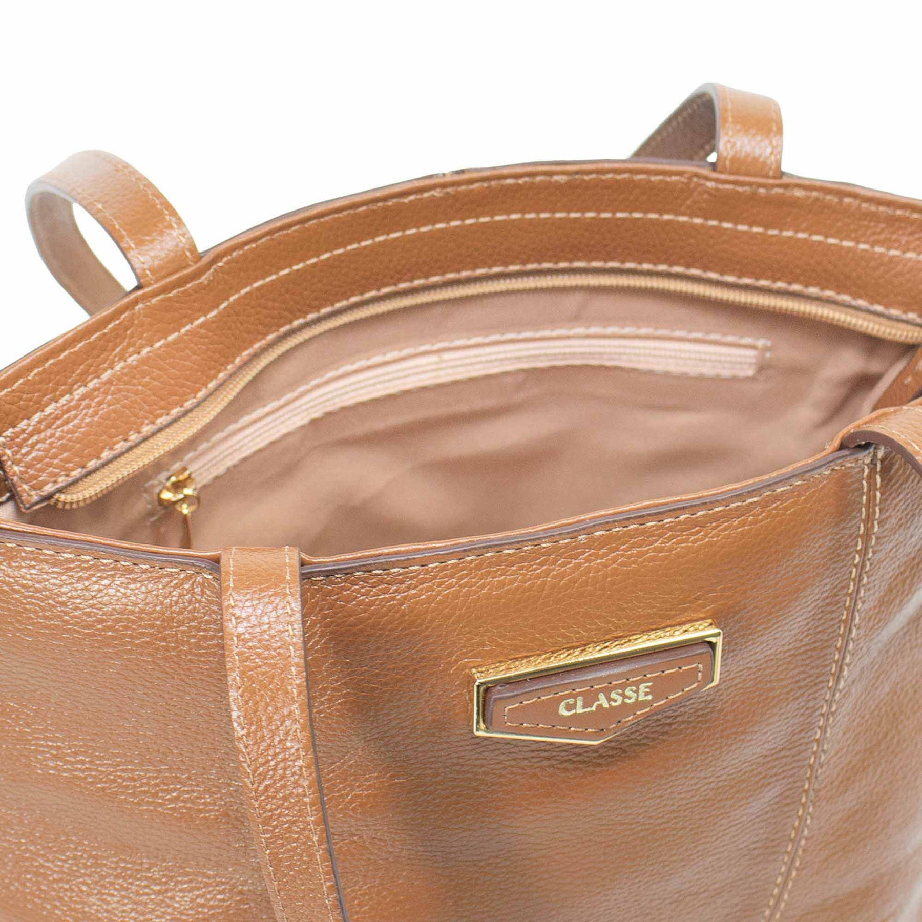 Bolsa de Couro Shopping Bag Média