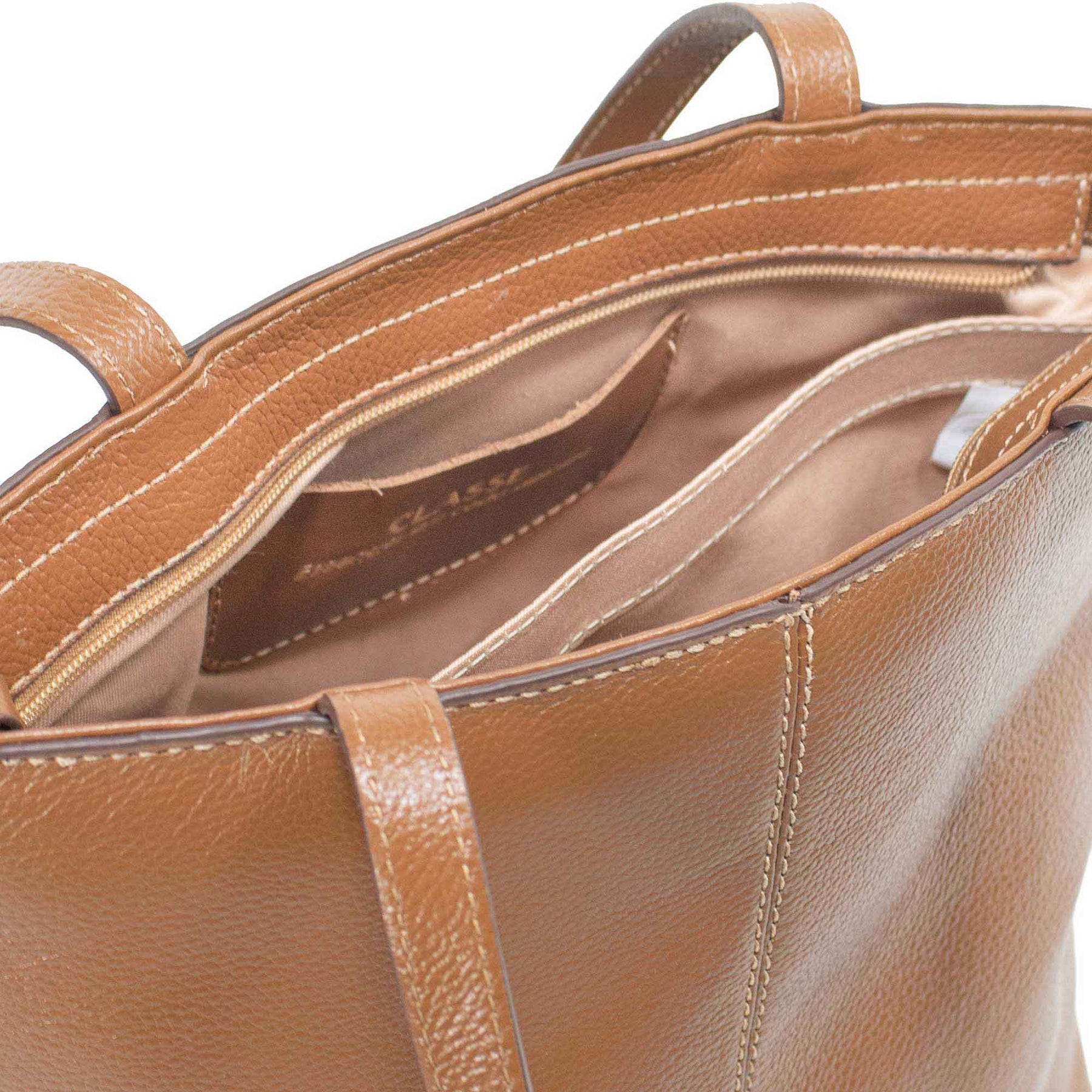 Bolsa de Couro Shopping Bag Média