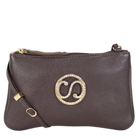 Bolsa de Couro Crossbody May