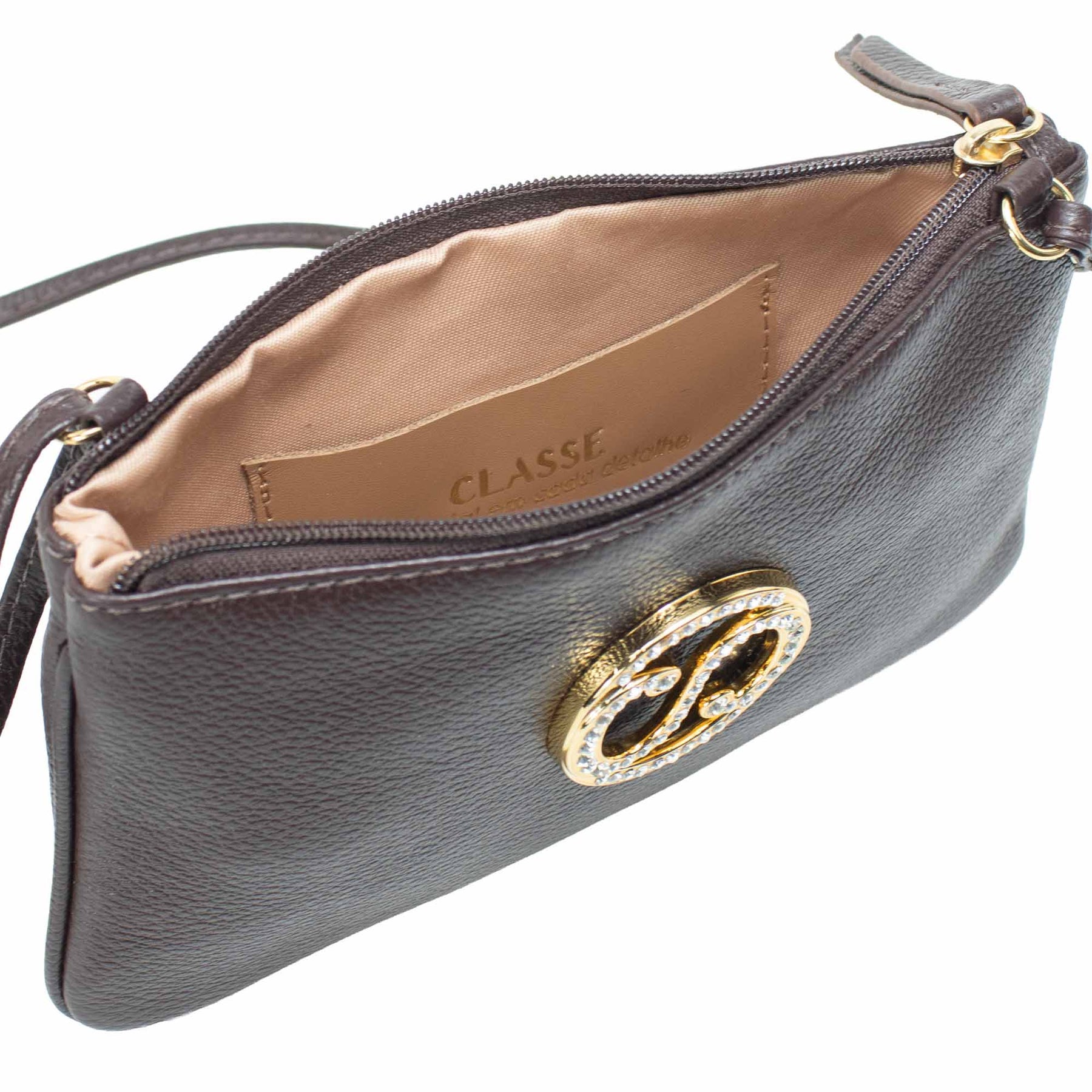 Bolsa de Couro Crossbody May