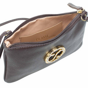 Bolsa de Couro Crossbody May