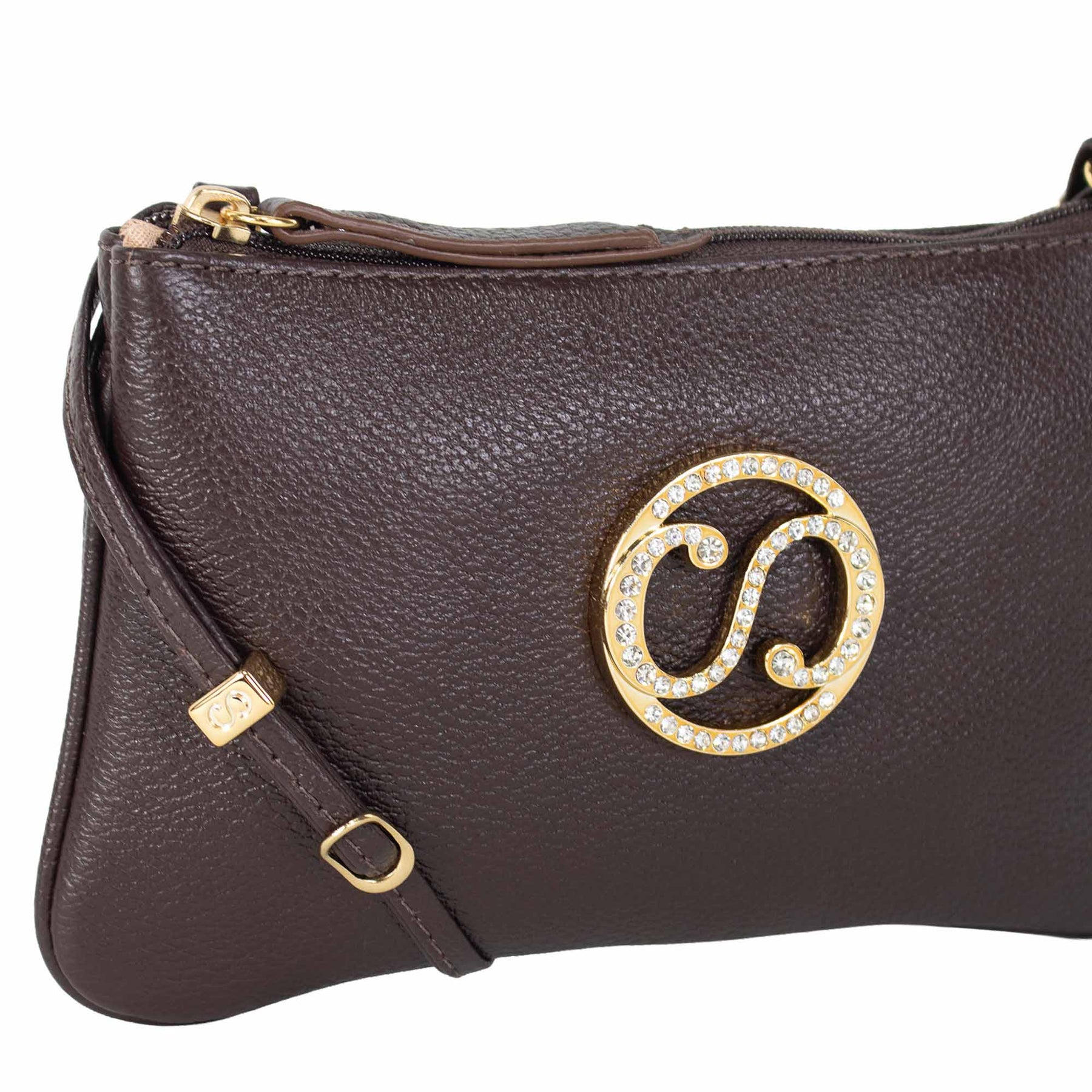 Bolsa de Couro Crossbody May