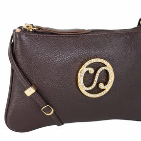 Bolsa de Couro Crossbody May