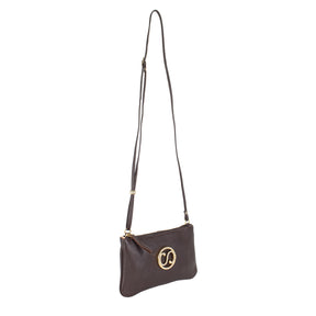 Bolsa de Couro Crossbody May