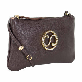 Bolsa de Couro Crossbody May