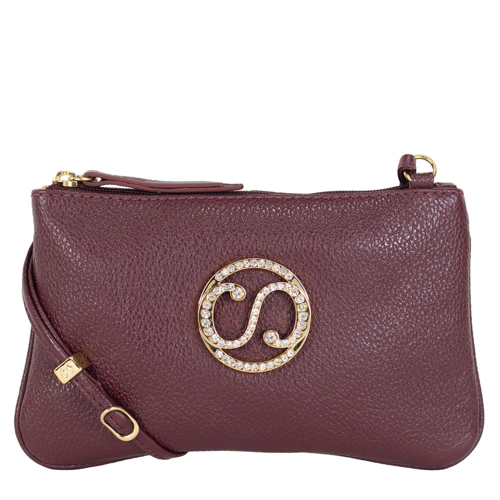 Bolsa de Couro Crossbody May