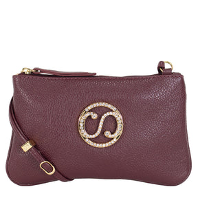 Bolsa de Couro Crossbody May