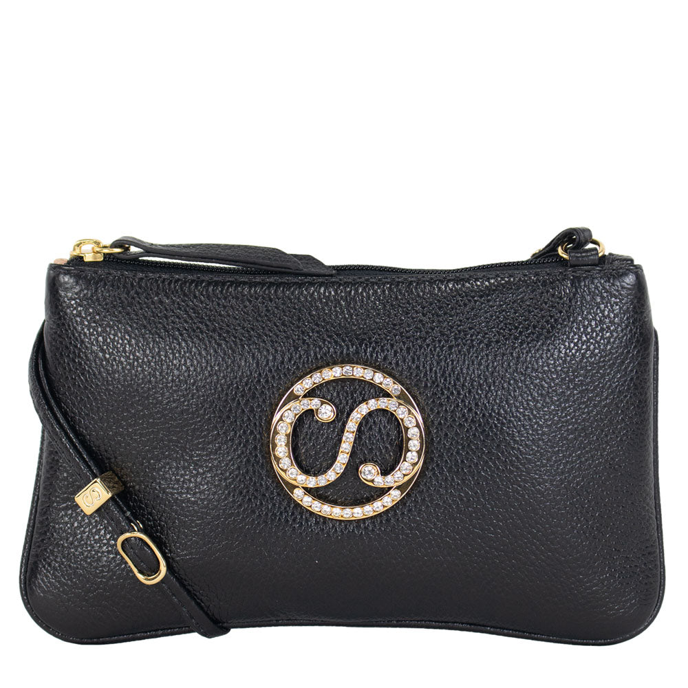 Bolsa de Couro Crossbody May