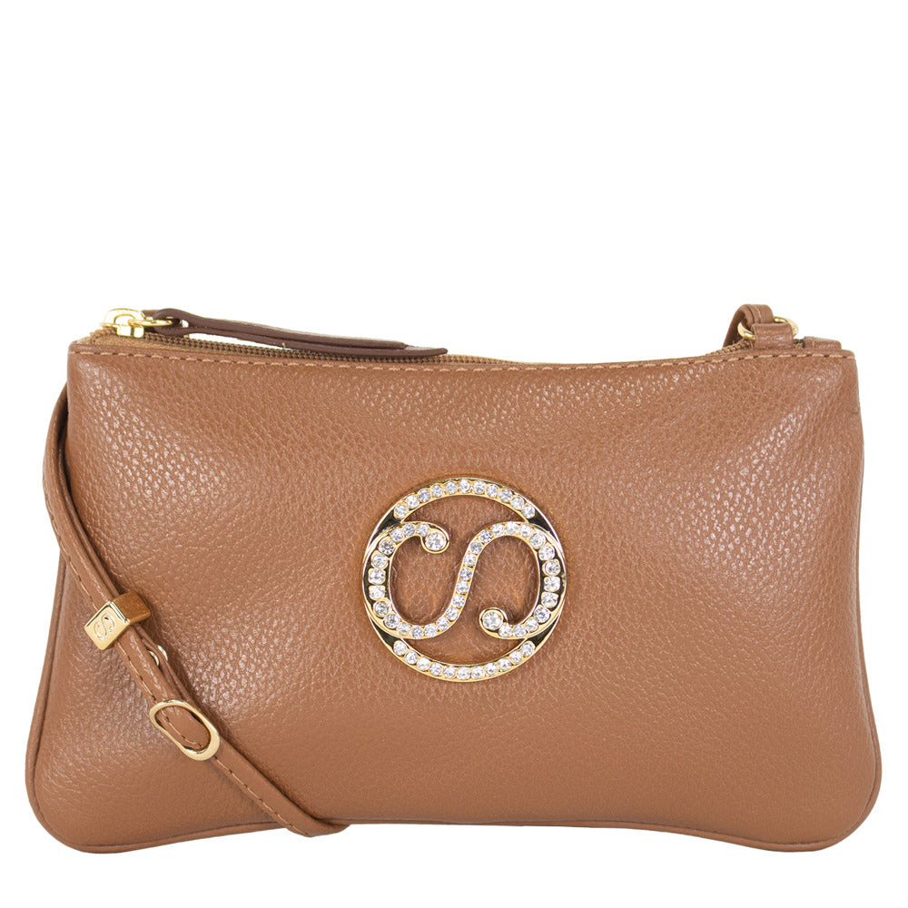 Bolsa de Couro Crossbody May