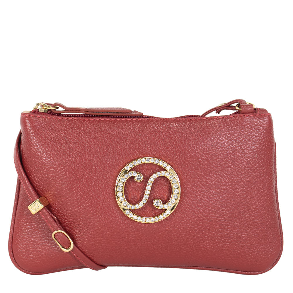 Bolsa de Couro Crossbody May