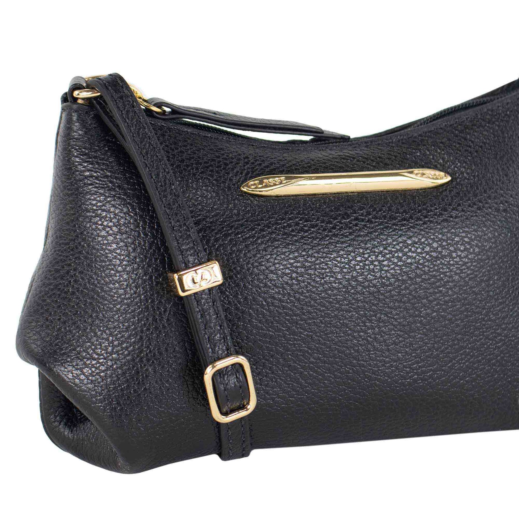 Bolsa de Couro Crossbody Bia