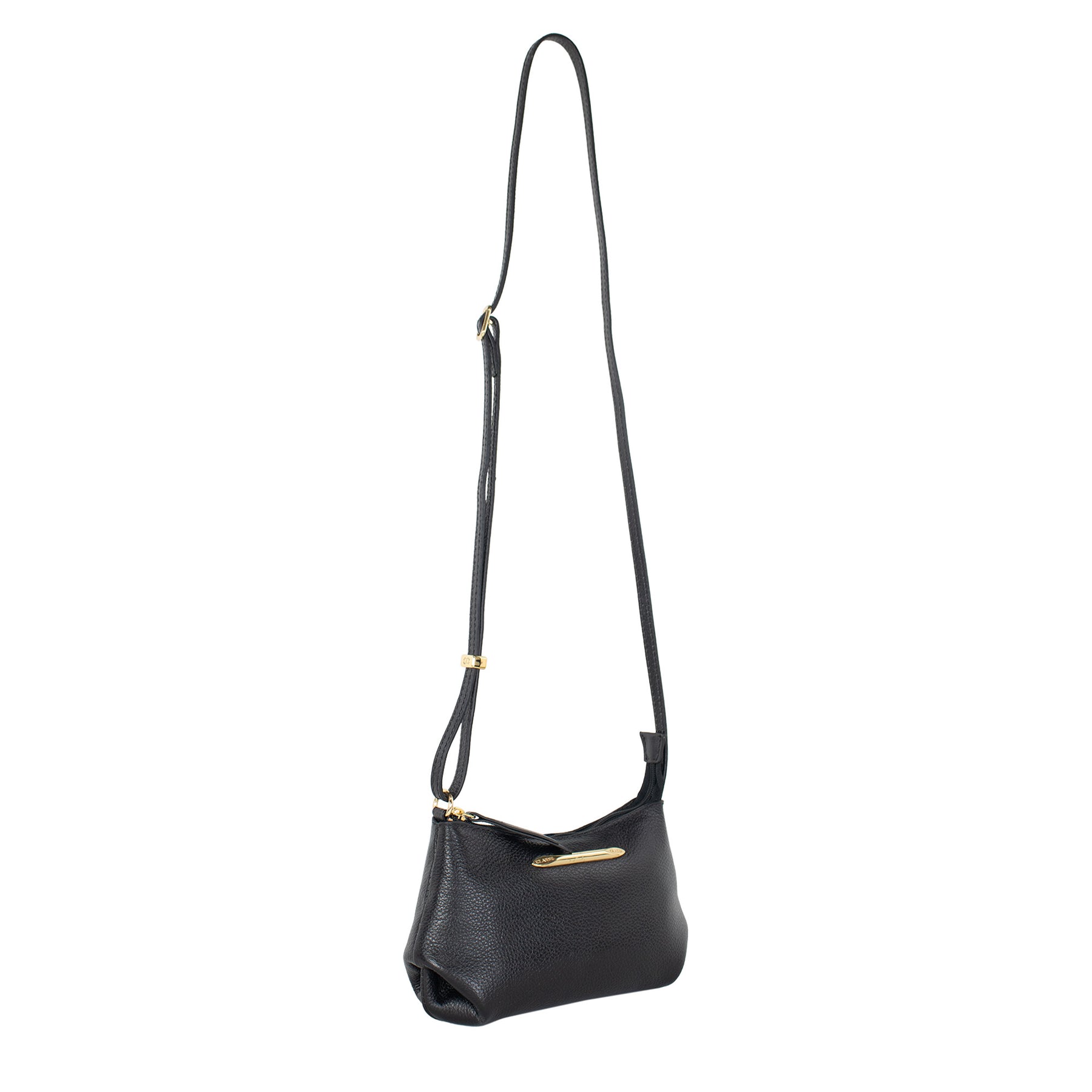 Bolsa de Couro Crossbody Bia