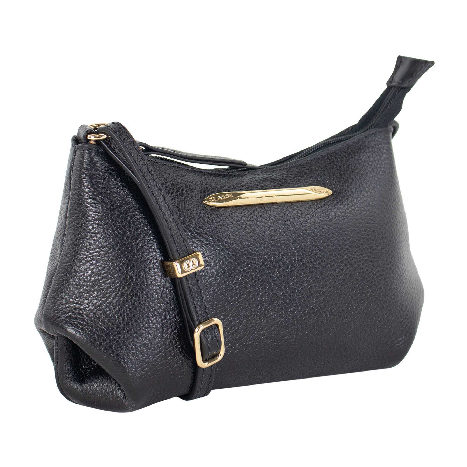 Bolsa de Couro Crossbody Bia