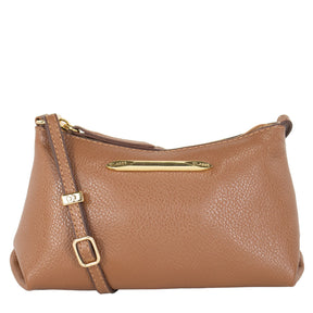 Bolsa de Couro Crossbody Bia