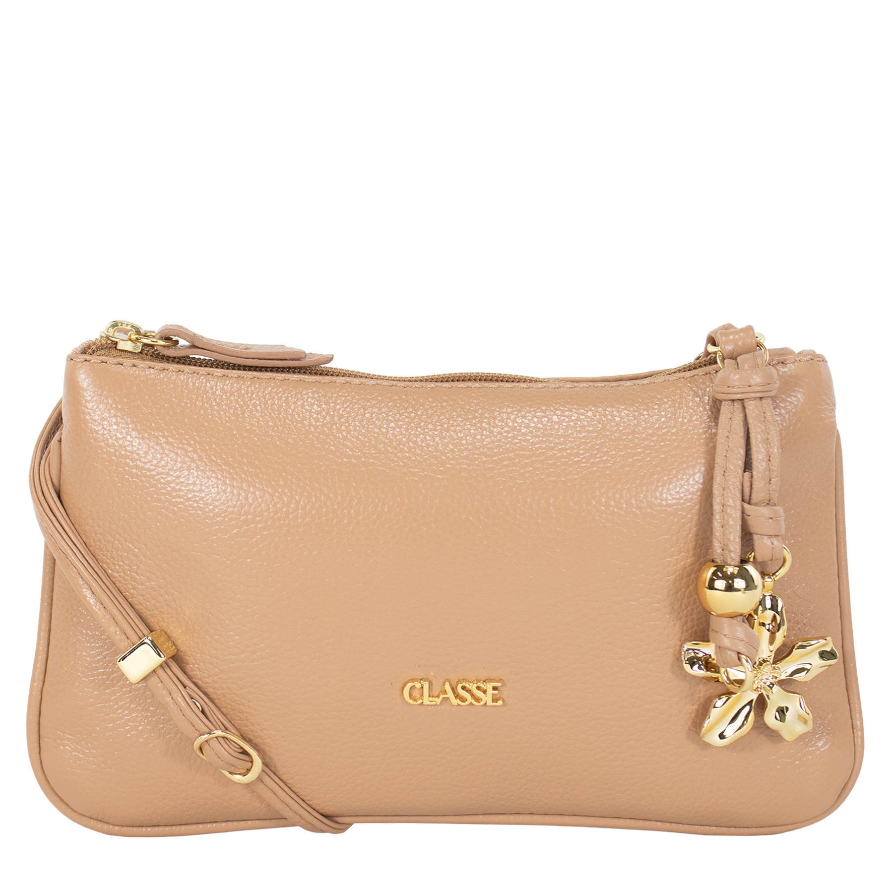 Bolsa de couro Crossbody Flora