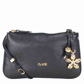 Bolsa de couro Crossbody Flora