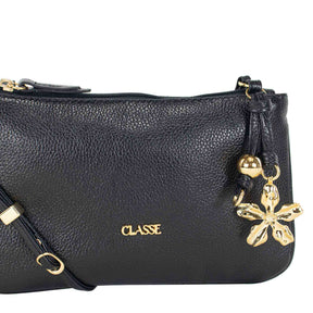 Bolsa de couro Crossbody Flora