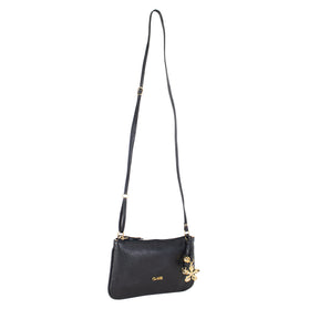 Bolsa de couro Crossbody Flora