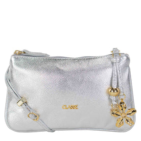 Bolsa de couro Crossbody Flora