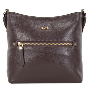 Bolsa de Couro Crossbody Lea