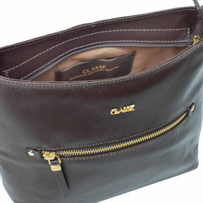 Bolsa de Couro Crossbody Lea