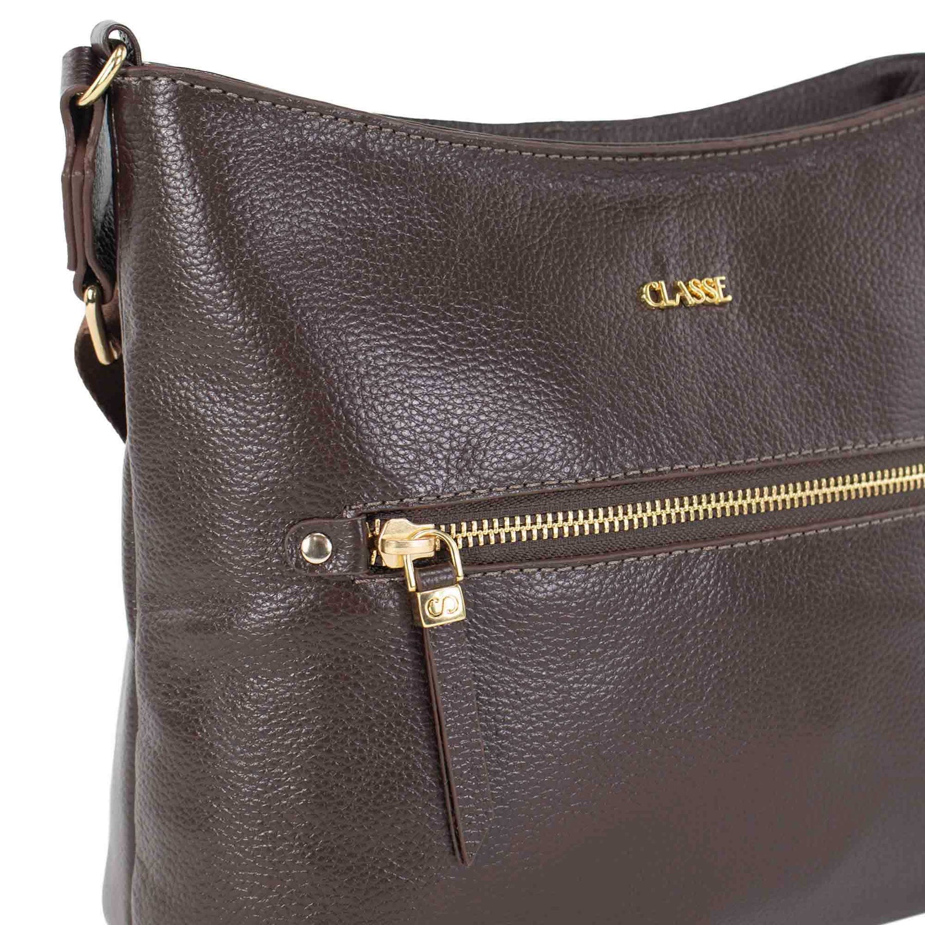 Bolsa de Couro Crossbody Lea