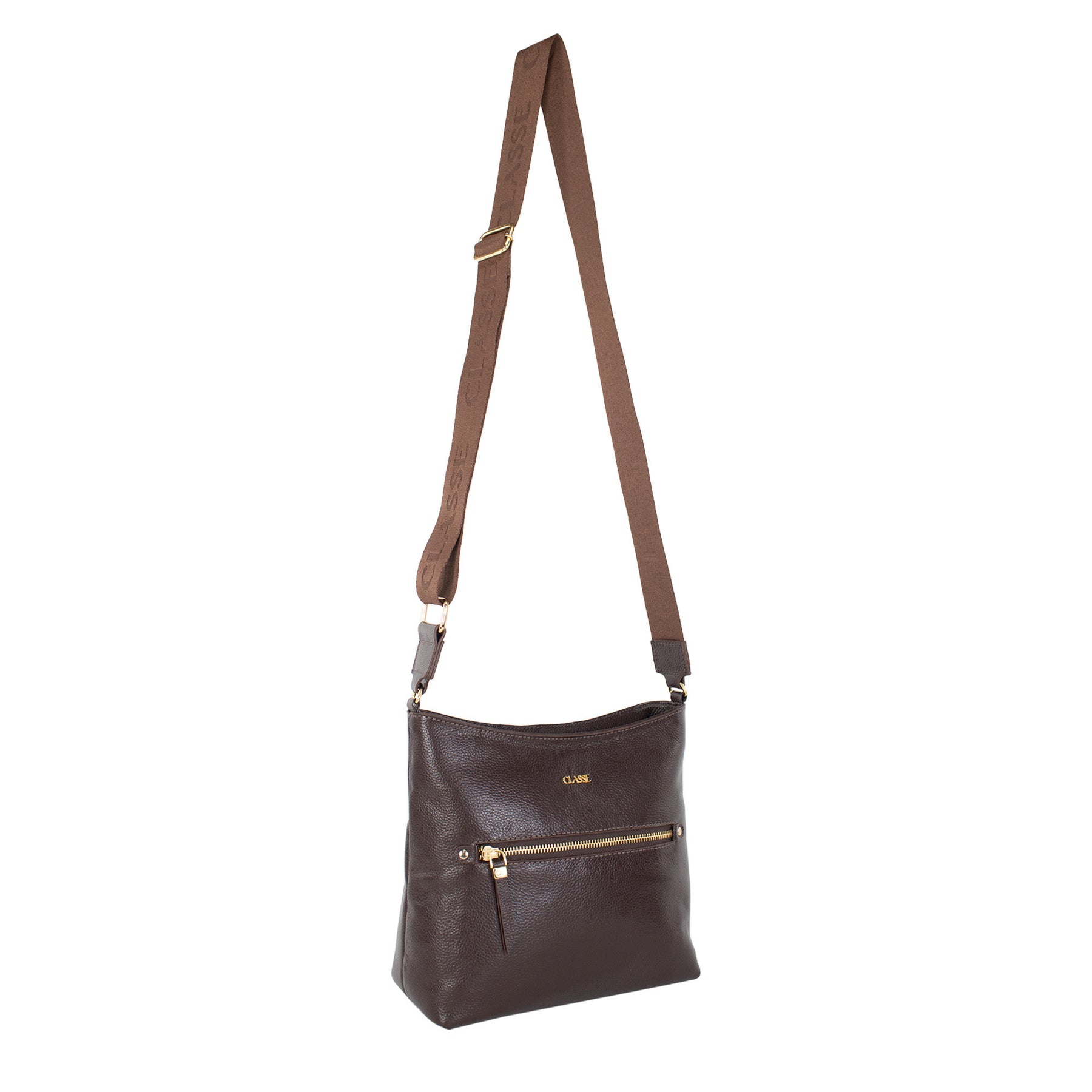 Bolsa de Couro Crossbody Lea