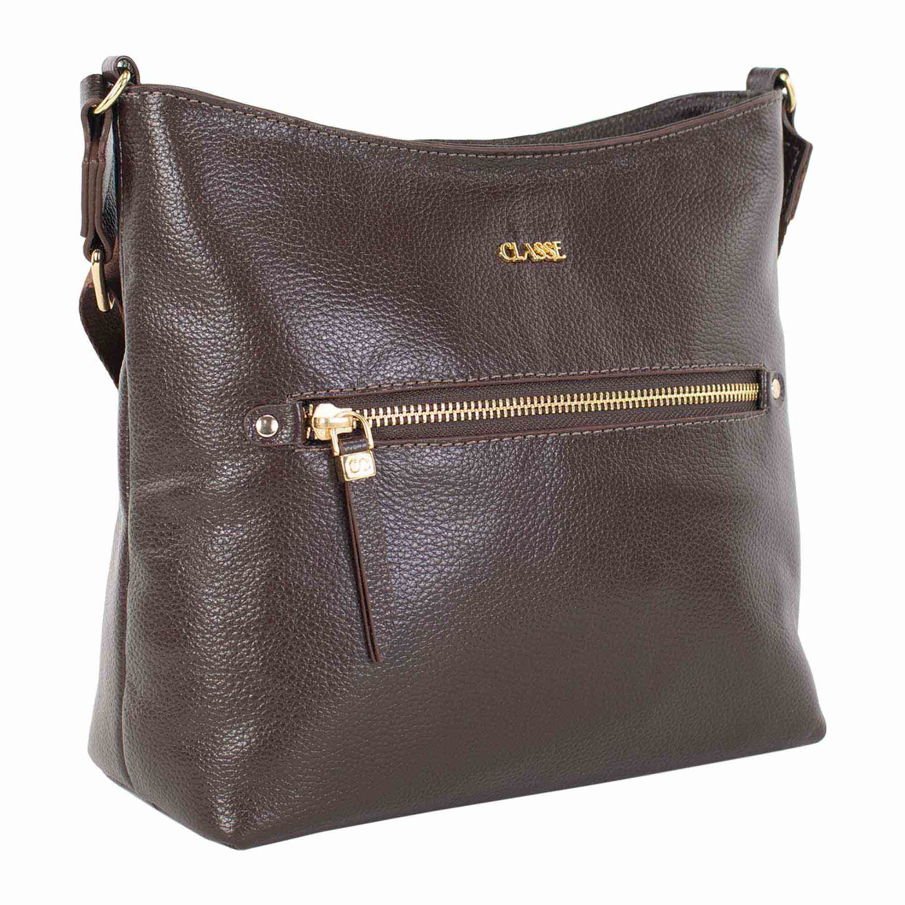 Bolsa de Couro Crossbody Lea