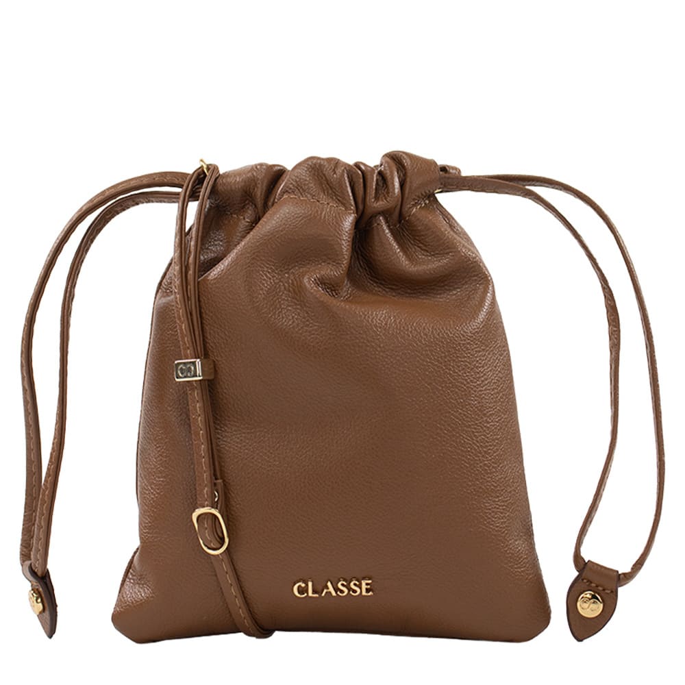 Bolsa de Couro Crossbody Caroline - Nocciola Soft
