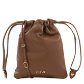 Bolsa de Couro Crossbody Caroline - Nocciola Soft