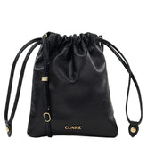 Bolsa de Couro Crossbody Caroline - Preto