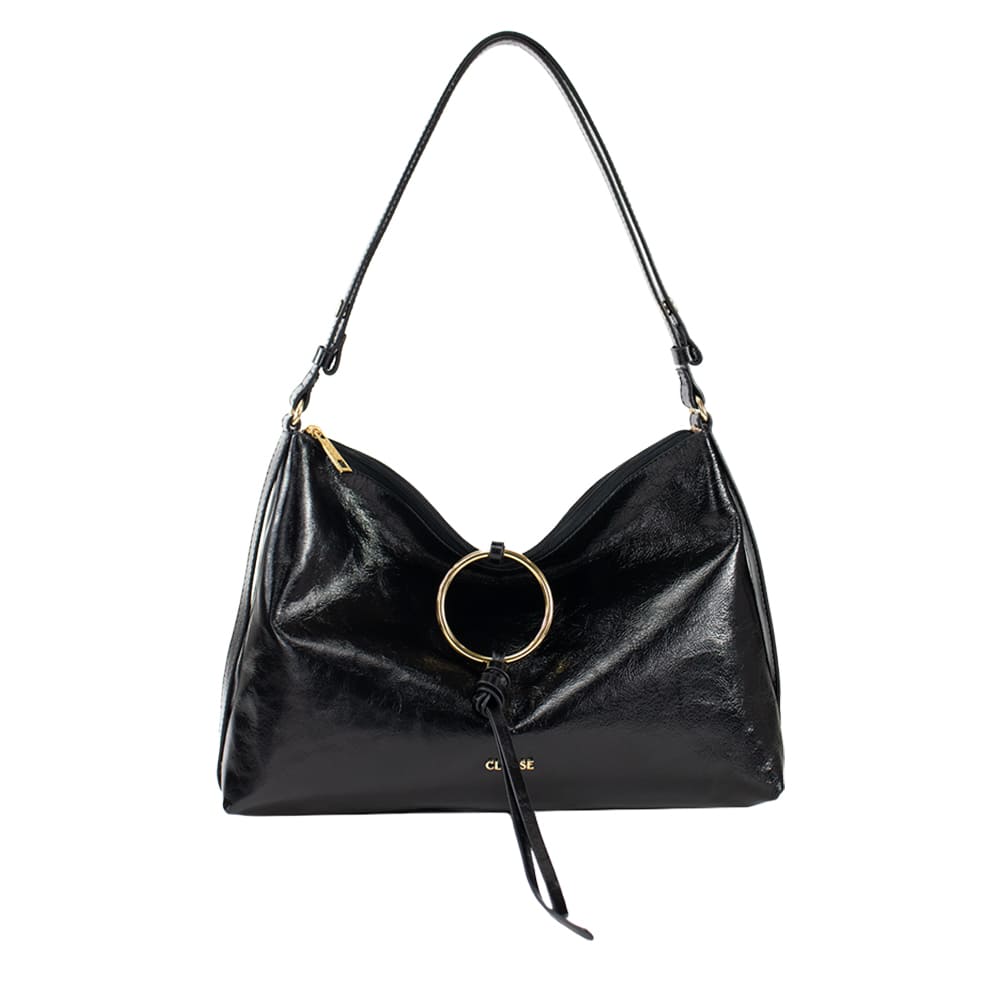 Bolsa de Couro Crossbody Celine - Andaluz Preto