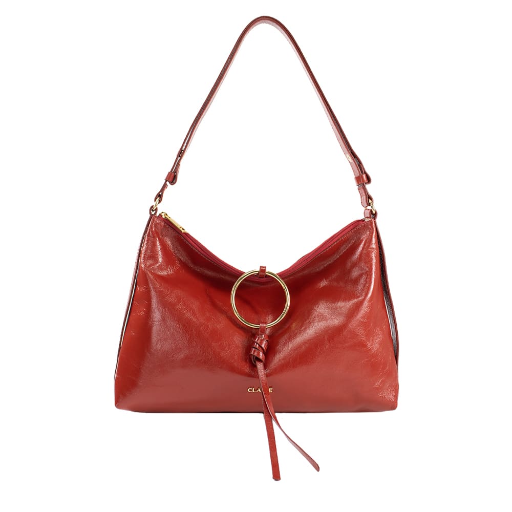 Bolsa de Couro Crossbody Celine - Andaluz Laca