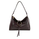 Bolsa de Couro Crossbody Celine - Chocolate