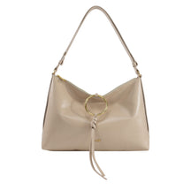 Bolsa de Couro Crossbody Celine - Creme